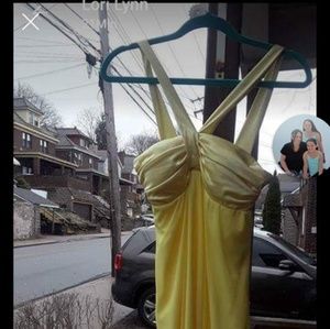 Yellow bridesmaid dress